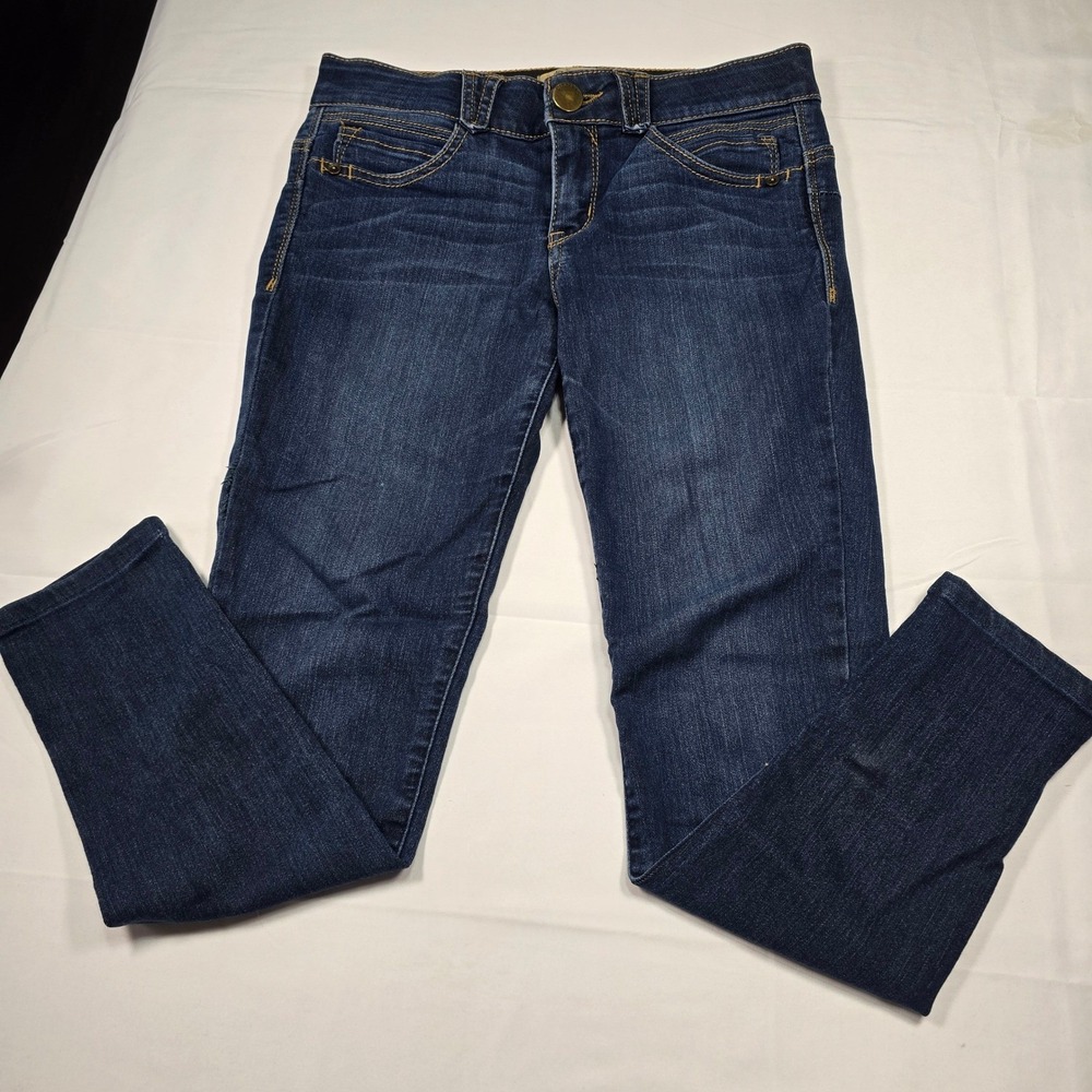 Democracy Ab Skinny Jeans Womens 4 Dark Wash‎ Indigo Stretch Denim Slimming